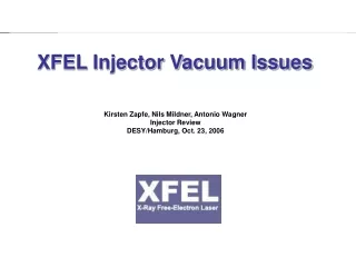 XFEL Injector Vacuum Issues