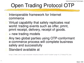 Open Trading Protocol OTP