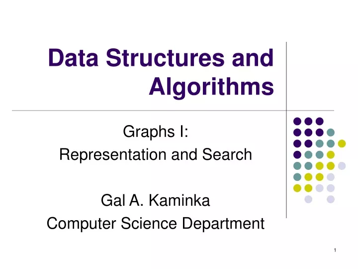 data structures and algorithms