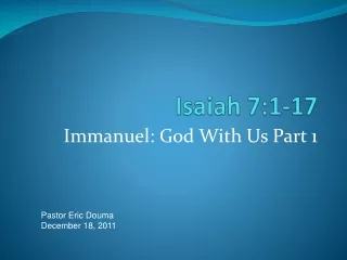 Isaiah 7:1-17