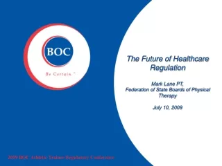 2009 BOC Athletic Trainer Regulatory Conference