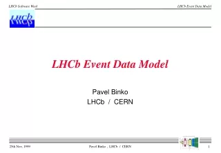 LHCb Event Data Model