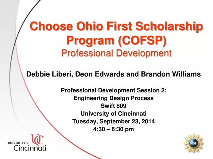 choose ohio first scholarship program cofsp professional development