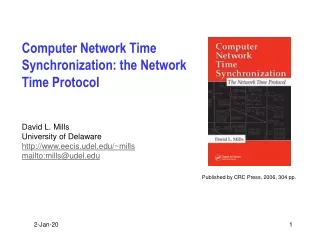 Computer Network Time Synchronization: the Network Time Protocol