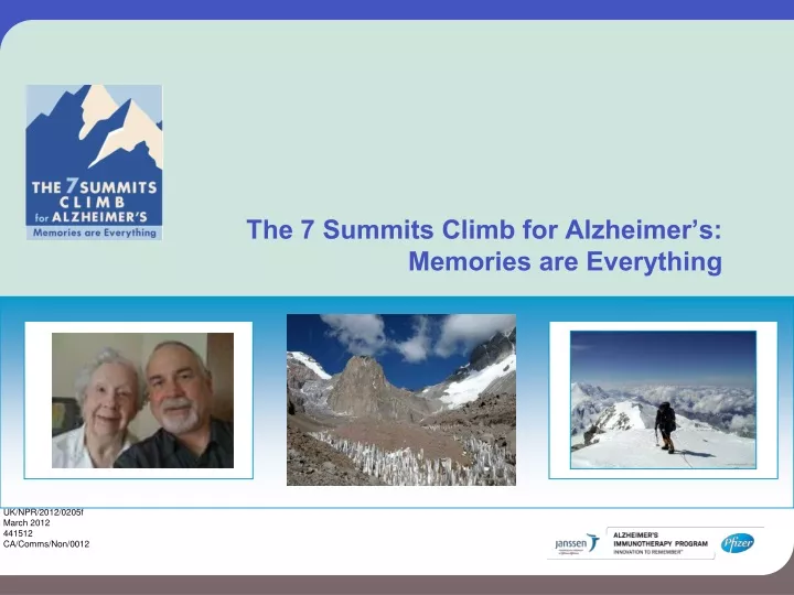 the 7 summits climb for alzheimer s memories are everything