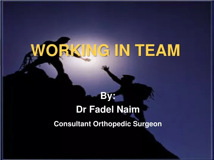 by dr fadel naim consultant orthopedic surgeon