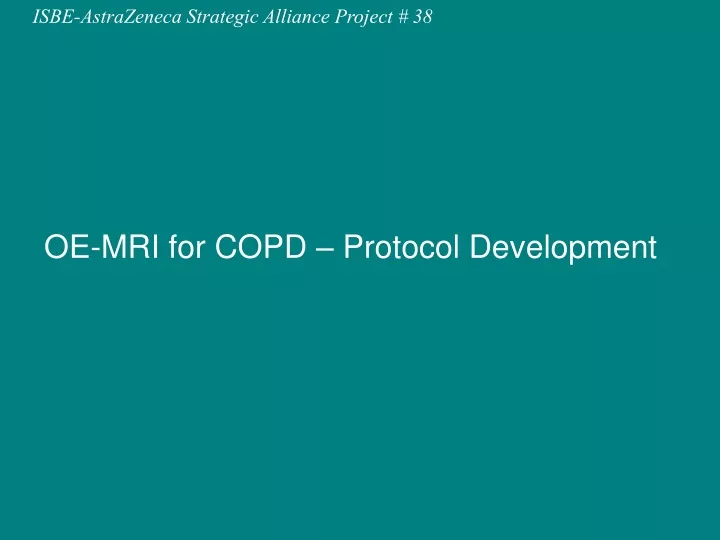 oe mri for copd protocol development