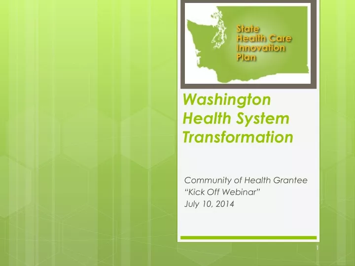 washington health system transformation