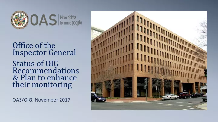 oas oig november 2017