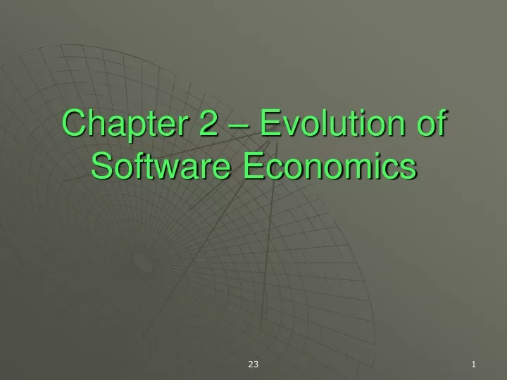 chapter 2 evolution of software economics