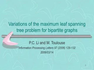 Variations of the maximum leaf spanning tree problem for bipartite graphs