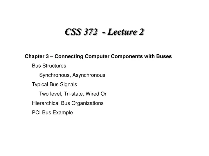 css 372 lecture 2