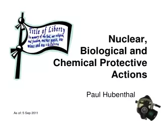 Nuclear, Biological and Chemical Protective Actions