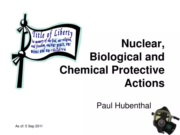 nuclear biological and chemical protective actions
