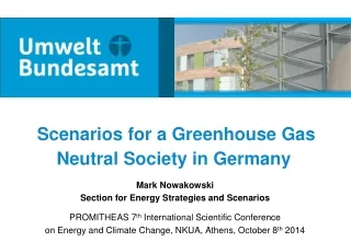 Mark Nowakowski Section for Energy Strategies and Scenarios
