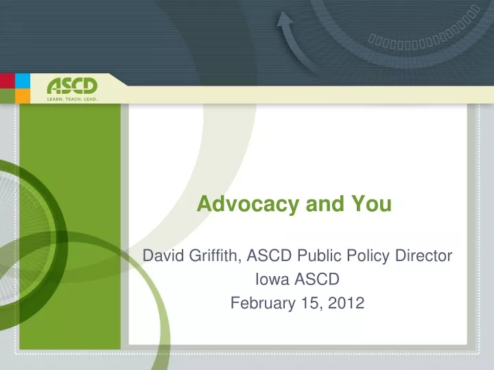 advocacy and you