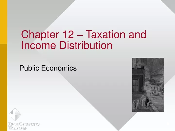 chapter 12 taxation and income distribution
