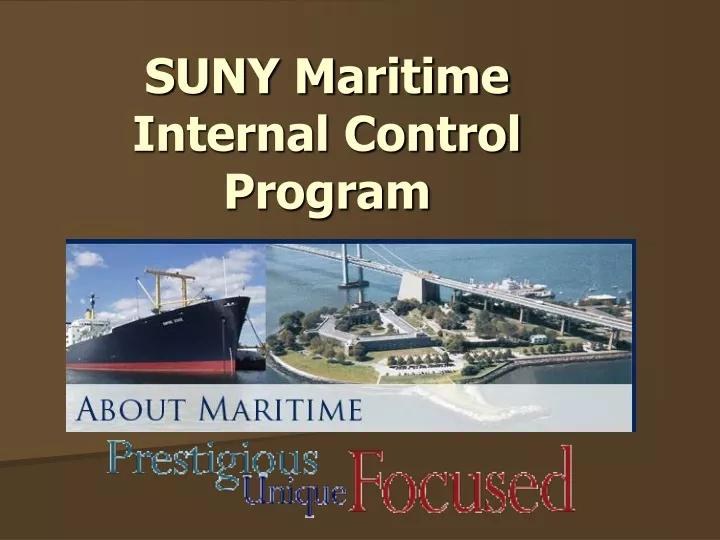 suny maritime internal control program