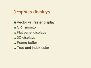 Graphics displays