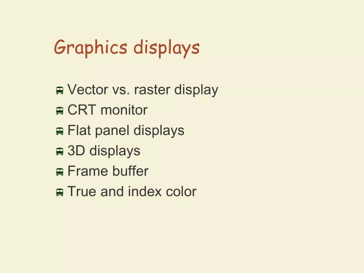 graphics displays