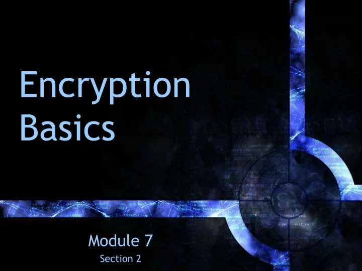 encryption basics
