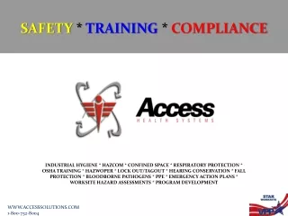 SAFETY  *  TRAINING  *  COMPLIANCE