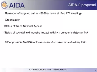 AIDA-2 proposal