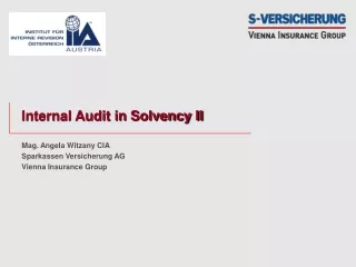 Internal Audit in Solvency II