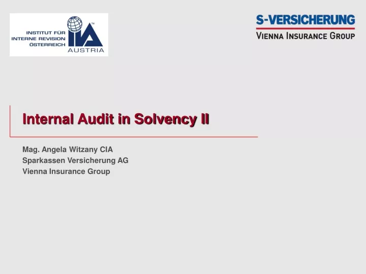 internal audit in solvency ii