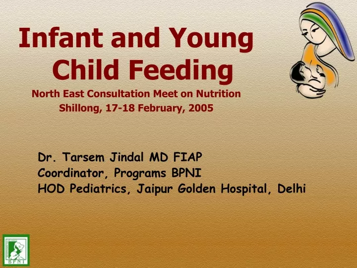 infant and young child feeding north east