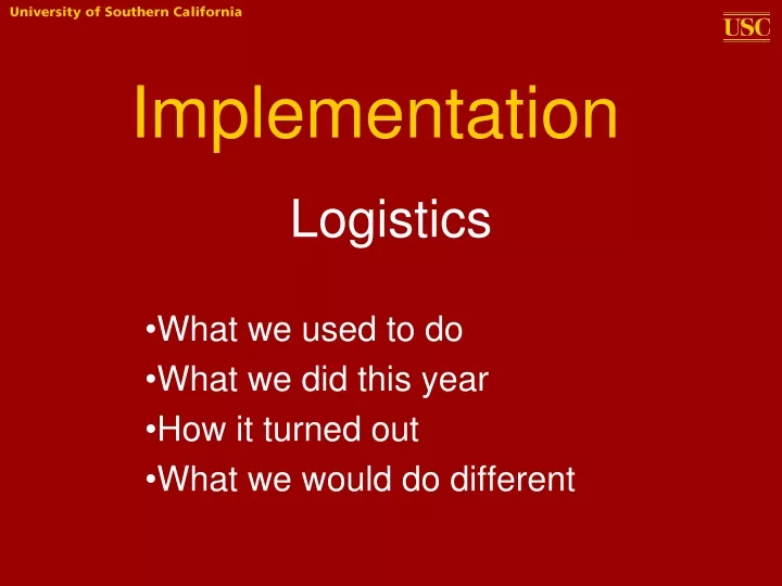 implementation