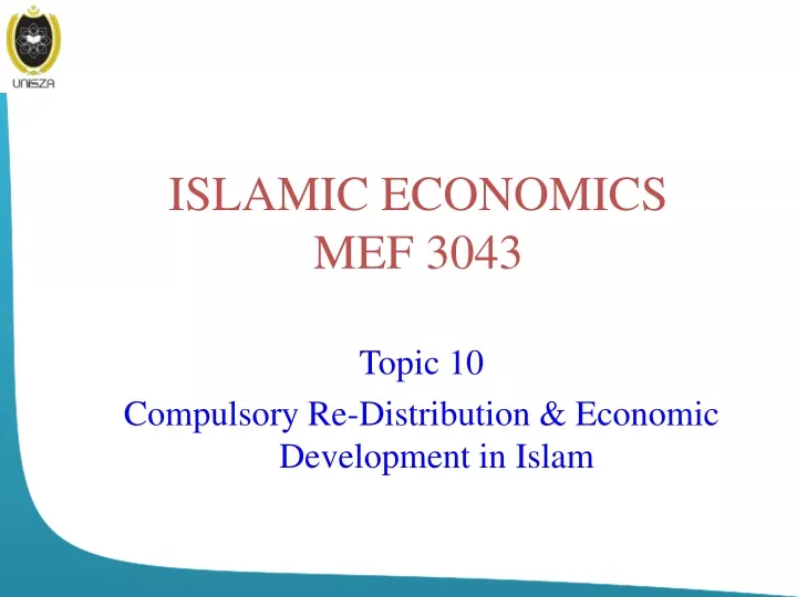 islamic economics mef 3043