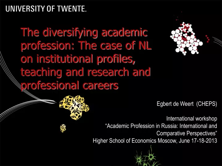 the diversifying academic profession the case