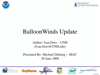 BalloonWinds Update