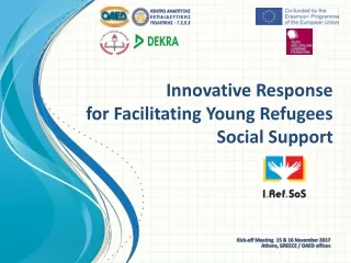 Innovative  Response  for Facilitating Young Refugees  Social Support