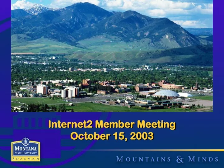 internet2 member meeting october 15 2003