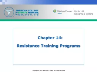 Resistance Training Programs