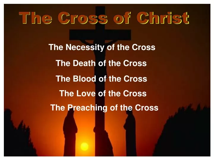 the cross of christ