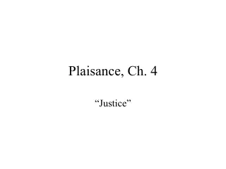 Plaisance, Ch. 4