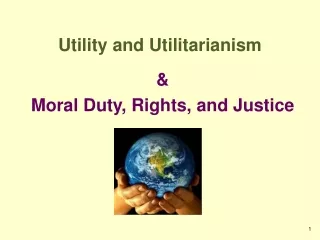 Utility and Utilitarianism