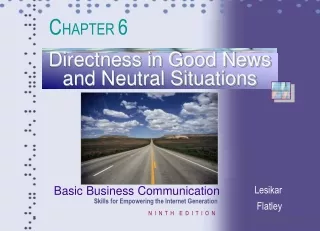Directness in Good News and Neutral Situations