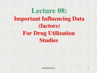 Lecture 08: Important Influencing Data (factors)