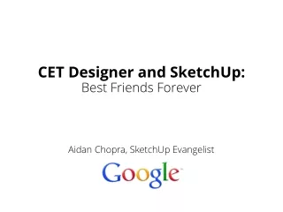 CET Designer and SketchUp: Best Friends Forever