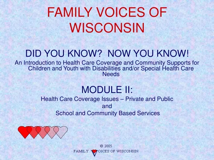 family voices of wisconsin