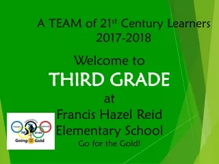 A TEAM of 21 st  Century Learners 2017-2018