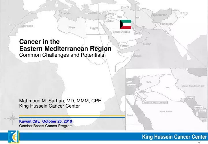 cancer in the eastern mediterranean region common