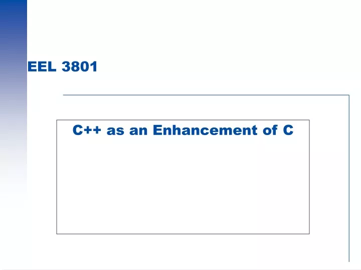 c as an enhancement of c