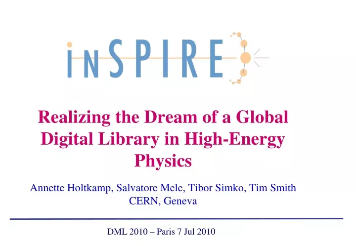 realizing the dream of a global digital library