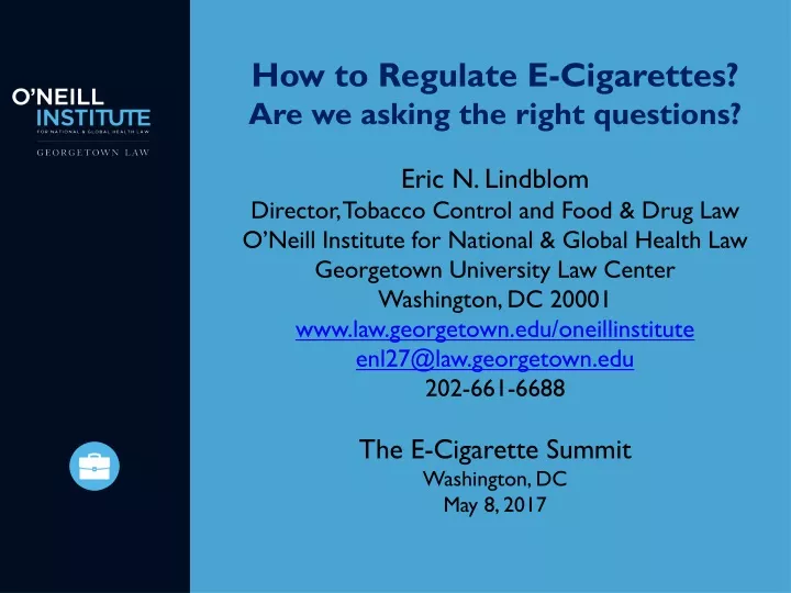 how to regulate e cigarettes are we asking