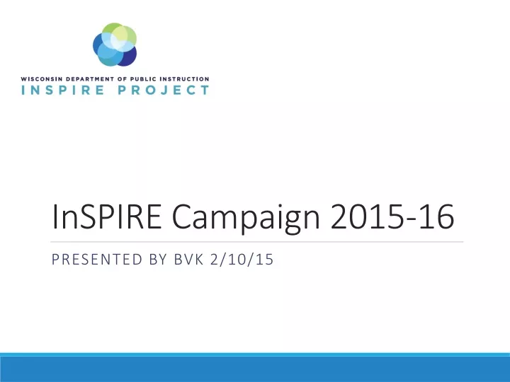 inspire campaign 2015 16
